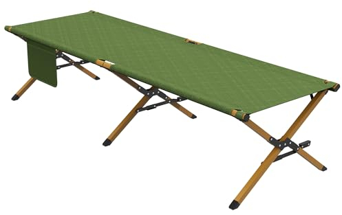 Outsunny Sonnenliege, Gartenliege, Klappbarer Liegestuhl mit Seitentache, Relaxliege, für Garten, Balkon, Oxford, Dunkelgrün, 196 x 64 x 45 cm