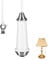 Vaktop Ceramic Bathroom Light, Pull Cord Handle with 100cm Extension, 8 * 2.4 cm Handle for Toilet Light Ceiling Fan Switch