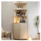 LICONG-2020 Seitenschrank Eckschrank, Wohnzimmer, Schlafzimmer, Aufbewahrungsregal, Wandverkleidung, dreieckiger Schrank, Esszimmer, Eckaufbewahrung, Seitenschrank Eckschrank(B)