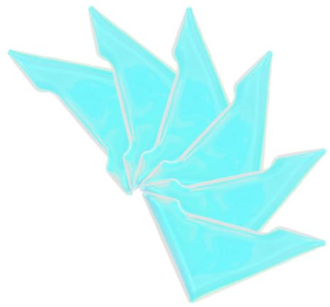 Gatuida Autotür 6 Stück Nachtsichtaufkleber Eckenschutz Schwellerschutzband - Kratztür