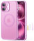 ESR for iPhone 16 Case, Camera Control, Compatible with MagSafe, Shockof Military-Grade tection, Magnetic Phone Case for iPhone 16, Classic Hybrid Case (HaloLock), Frosted Pink