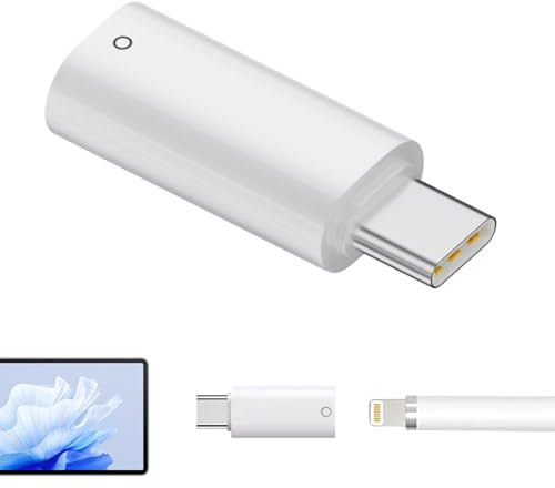 Adapter for Apple Pencil, USB C to iPencil Adapter for iPad 10th Gen, Charging & Bluetooth Pairing Adaptor for iPencil 1st Gen, Lightning to USB C Adaptor for Apple Pencil, USB C Adapter for Apple Pen