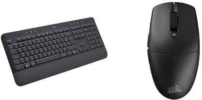 Logitech Signature K650, Clavier & Corsair M55 Wireless Souris de Jeu