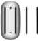 kwmobile Mouse Feet Sticker kompatibel mit Apple Magic Mouse 1/2 Ersatz Glider - Mausfüße passgenau - Maus Glides in Schwarz