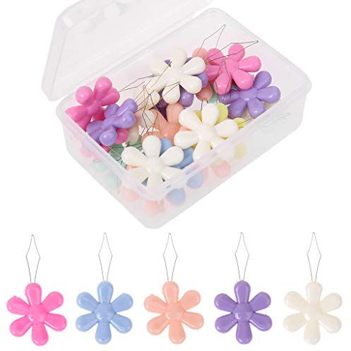 Ddujbtp 20 pz/scatola a forma di fiore filo anello infila ago strumento guida filo infila ago per macchina da cucire a mano infilatori piccolo occhio ricamo strumento semplice inseritore automatico