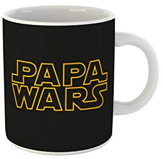clothinx Papa wars Tasse mit lustigem Spruch - originelle Geschenktasse für Fans - Geschenkidee Freund - Geschenk Weihnachten - Sprüche Tasse - auch als Pärchen Set kombinierbar - beidseitig bedruckt