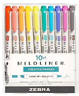 Zebra Pen Mildliner Textmarker-Set mit zwei Enden