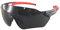 Alpland Gletscherbrille, Bergbrille, Kletterbrille, Skibrille, CycloCrossbrille, Schutzbrille Cat. 4 Großes Sichtfeld (Schwarz Rot- Cat.4)