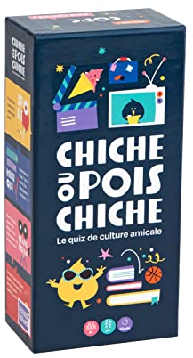 Chiche oder Erbsen – Le Quiz de Culture Amicale – Kartenspiel – Gesellschaftsspiel für Partys in Familie oder Aperios zwischen Freunden