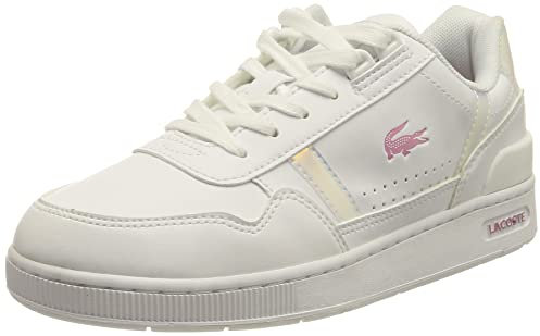 Lacoste Sport Mixte enfant baskets T-clip, wht/wht, 37