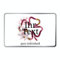 STEMPEL-FABRIK – personalisierbare eckige Dose mit Name oder Wunschtext – Aquarell Motiv mit rotem Kleeblatt – bedruckte Geschenkdose – ideale Keksdose, Metalldose, Plätzchendose
