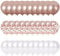 60 Palloncini Rose Gold Bianco e Confetti Balloon Oro Rosa Dorato, 40 Palloncini Classici + 20 Palloncini di Coriandoli Rosegold. Decorazioni per Festa Compleanno e Battesimo