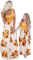 Yming Mutter und Tochter Rundhals Kleid Boho Strandkleid Bedruckt Ärmellos Kleid Gelbe Blume 3XL