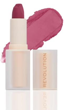 Revolution Lasting Kiss Lippenstift, Matte Formel, Ganztägiger Halt, Berry Boss