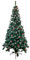 AC - Árbol de Navidad con piñas y Bayas, Pino Artificial Verde con Puntas Blancas, Estructura de plástico y Metal Revestido, Robusto y Duradero, fácil Montaje, 180 cm