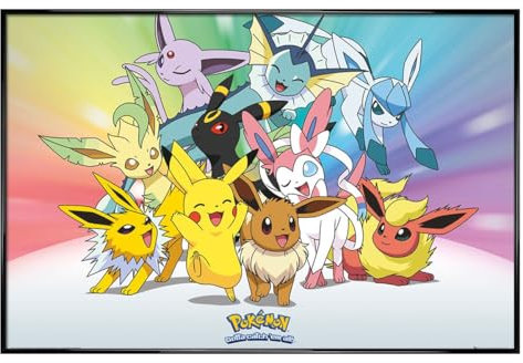 Pokemon Maxi-Poster Eevee PKMN, glänzend, schwarz, 61 x 91,5 cm