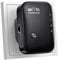 WLAN Verstärker, 300Mbit/s 2.4GHz WiFi Verstärker, WiFi Extender Booster, WLAN Repeater mit Repeater/AP Modus und WPS-Funktion Internet Verstärker, Kompatibel zu Allen WLAN Geräten (Schwarz)