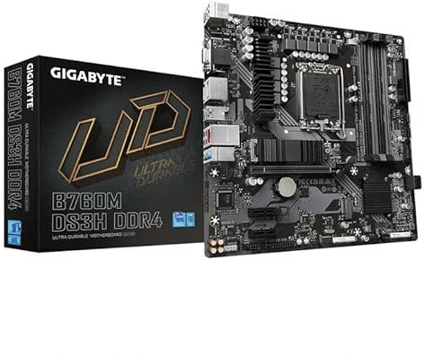Carte mère mATX LGA1700 B760M DS3H DDR4, idéale pour Le Jeu et Les tâches multitâches, Compatible avec Les processeurs de dernière génération.