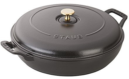 Staub 13003023 Braiser, 3.75-Qt, Matte Black