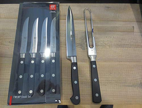 ZWILLING. Professional S Set 4 Knives Steak 31028-120mm+ Set Carving Meat 200mm 31020 200e Fork 31023-180