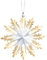 Swarovski Winter Sternornament, Edler Swarovski Kristall im Stern-Design, mit Prachtvollem Satinband