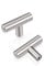 PinLin 50 Pack Kitchen Door Knobs Single Hole Brushed Nickel Cabinet Knobs Stainless Steel Cupboard T Knob (Screws Included)