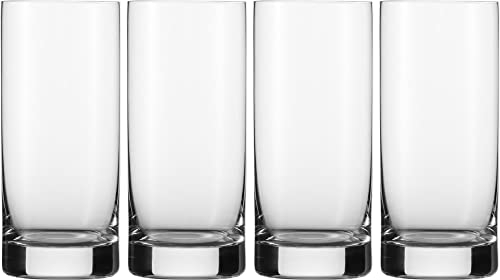 EISCH Superior SensisPlus Longdrinkglas, 470 ml, Trinkgläser mit SENSISPLUS-Belüftungstechnologie, Brilliantes Kristallglas, 4 Stück im Geschenkkarton