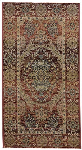 Klassischer Orientteppich mit Vintage-Effekt | sehr robust und strapazierfähig | 240 x 340 cm; Farbe: Rust | THEKO die markenteppiche - Gabiro