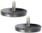 2x Neodym Magnete Gummiert Ø 43mm Mit M6 Außengewinde 15 KG Zugkraft Flachgreifer Magnet Scheibe Topfmagnet Gummi Runde Magnete mit Gewinde für Schrauben Öse oder Haken