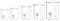 Rocwing - Messbecher aus Borosilicate 3.3 Glas (5+10+25+50+100ML)