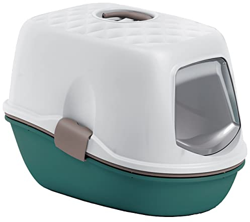 Stefanplast Furba Top, arenero para Gatos con Filtro de Limpieza, 59 x 39 x 42 cm