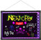 Tableau d'écriture LED - 50 x 70 cm - Panneau publicitaire lumineux à monter soi-même - Avec télécommande - Pour décoration, panneaux publicitaires, tableaux - Avec et 18 effets de lumière