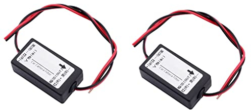 DollaTek 2PCS Raddrizzatore 12 V Raddrizzatore per telecamera per auto 12V Raddrizzatore per telecamera per retromarcia Filtro di tensione per telecamera per auto
