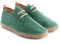 Alpargatas para Hombre de Yute y Tejido Terra. Hecha a Mano. Zapato Casual Tipo Blucher con Cordones Flexible Suave y Transpirable. (Hierba, Numeric_38)