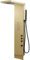 BWE 3 IN 1 Shower Panel Stainless Steel Shower Panel Tower System Rainfall Shower Head with Handheld Shower and Rain Massage Body Jets Wall Mount Shower System,Brushed Gold