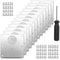 AFAIK Scharnier Reparaturset Schrank Scharnier Reparaturplatte 12PCS für Schränke,Rostfreier Stahl Scharnier Reparaturset Geeignet für Schrank, Möbel, Schublade, Fenster Mit Schraubendreher
