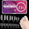 AIMEILI 550 Pièces Faux Ongles de Pied, 11 Tailles Clair Ongles Artificiels à Couverture Complète Conseils Carrés Courts de Faux Orteil avec boîte de Rangement pour Nail Art