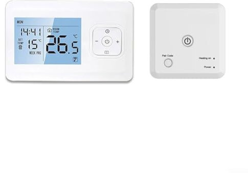 per Tuya - Termostato intelligente senza fili, controllo tramite app, programmabile, controllo vocale per casa, ufficio