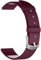 Armbänder für Withings Move ECG Armband Leder, Ersatzarmband Lederarmband Strap Handgelenk Band Zubehör Kompatibel mit Withings Move ECG Uhrenarmband(Wein)