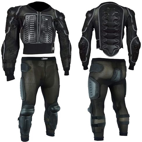 STAR AST Kids Motorcycle Armor Protective Suit For Racing Body & Chest Spine Protector Jacket Chest Back Support Protector for Motorbike Racing Cycling & Skating and Protective Trouser