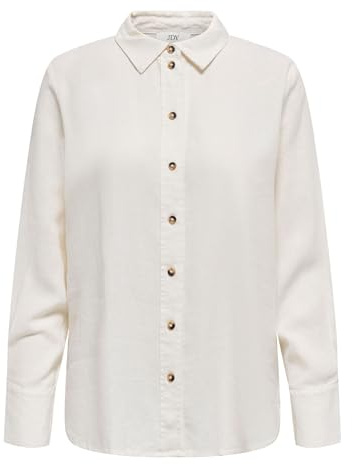 JDY Damen Jdysay L/S Linen Loose Shirt WVN Noos Hemd (1er Pack) | Shirt