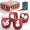 Joymaking Weihnachtsgläser 4er Set, Weihnachtsgeschirr, Glühweingläser, Weihnachtsglas, Weinglas Weihnachten, Weihnachtsgläser Geschenke, Trinkglas Weihnachten 520ml
