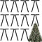 ZJHiome 12Pcs Velvet Christmas Tree Bows 5 * 7 inch Rustic Crafts Gift Bows Vintage Velvet Ribbon Wreath Bows for XMAS Home Shop Indoor Outdoor Decor(Black)