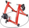 YKMYXZ Fahrradtrainer， Fahrrad-Roller, Rollentrainer, Rennrad, Indoor-Heimtrainer, Heimtraining, 6-Gang-Fahrradtrainer mit magnetischem Widerstand(Red)