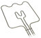 JCSPARES® - Resistenza Forno Inferiore Base 1500 Watt 375 x 330 mm per Forno Compatibile con Electrolux Compatibile con Rex Compatibile con Aeg per Modelli: EOC56 ZOB65 EOB34 EOB54