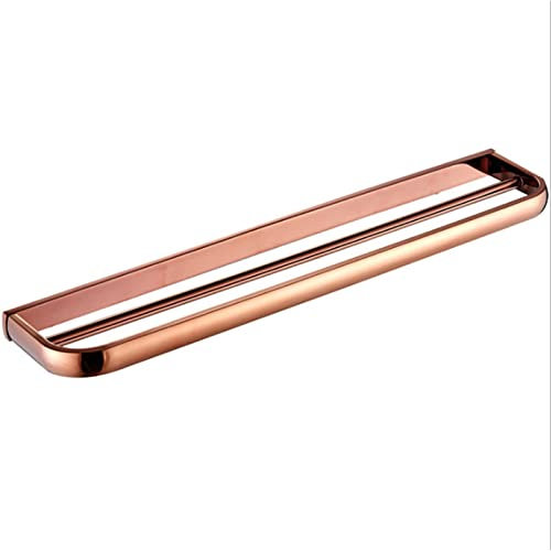 VBPCEFZTLK Bronze Double Towel Bar Vintage Blanche Blanche Noir Bain DOUBLESSE par -ULAIRE DE TRAIQUE for LA Cuisine Rose Gold Chrome Bains Hardware Porte-Serviettes et Porte-Serviettes(Rose Gold)