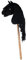 HKM - Hobby Horse Professional Slim Line, Steckenpferd für Kinder, Stockpferd zum Hobby Horsing, Schwarz