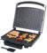 Shov Kontaktgrill, Paninimaker, Tischgrill 3 in 1 mit 2000 Watt Fettauffangbehälter XXL Grillfläche Wählbar Antihaftbeschichtung Granit oder Teflon (Granit)