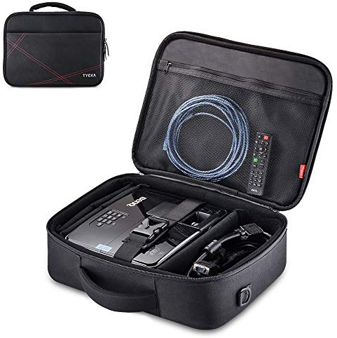 Projector Case, Projector Travel Carrying Bag Internal Dimension 14.5x10.6x3.9 with Adjustable Shoulder Strap & Compartment Dividers for for Acer, Epson, Benq, LG, Sony (Large)