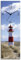 ARTLAND Wanddeko Wanduhr ohne Tickgeräusche Glas Quarzuhr 20x60 cm Rechteckig Lautlos Strand Meer Leuchtturm Urlaub Sylt Maritim T9ML